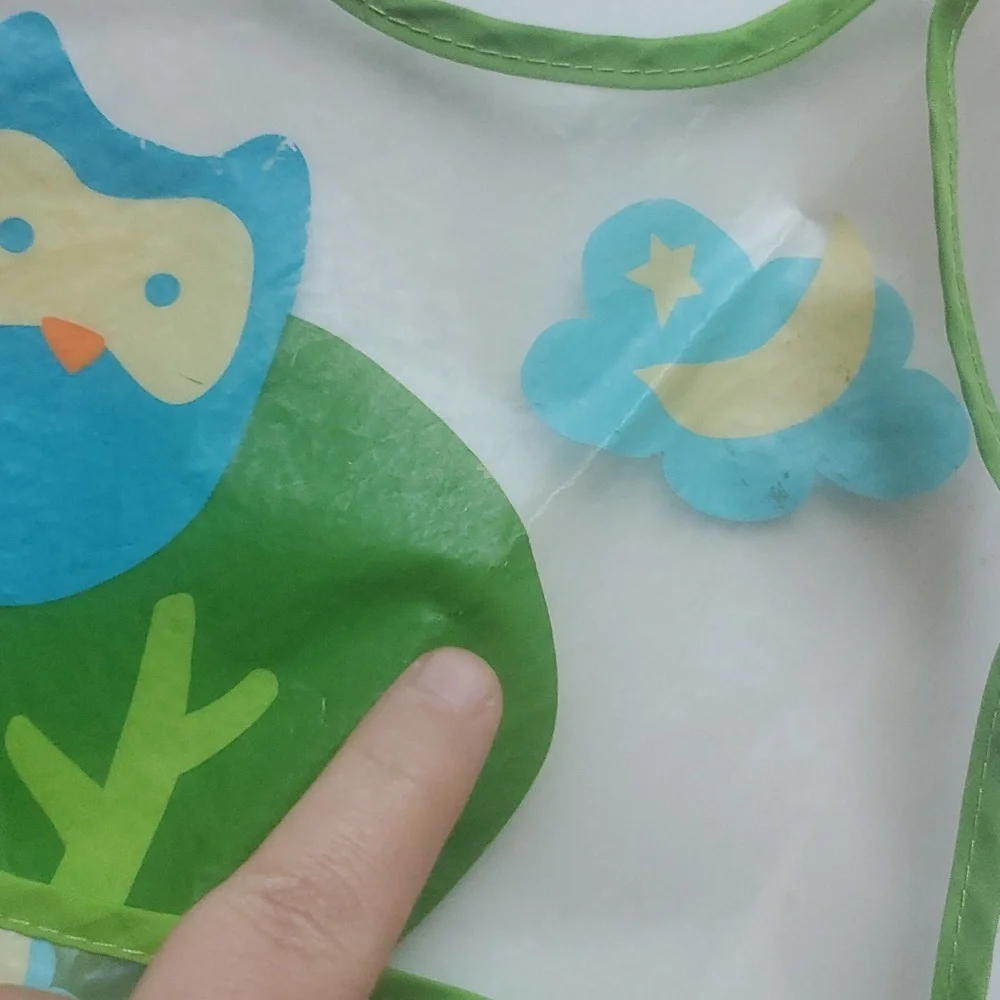 Plastic Baby Bibs Lot of 5